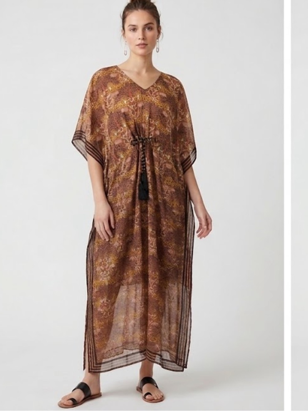 Printfresh Charming Cheetahs Caftan Dress Organic Cotton